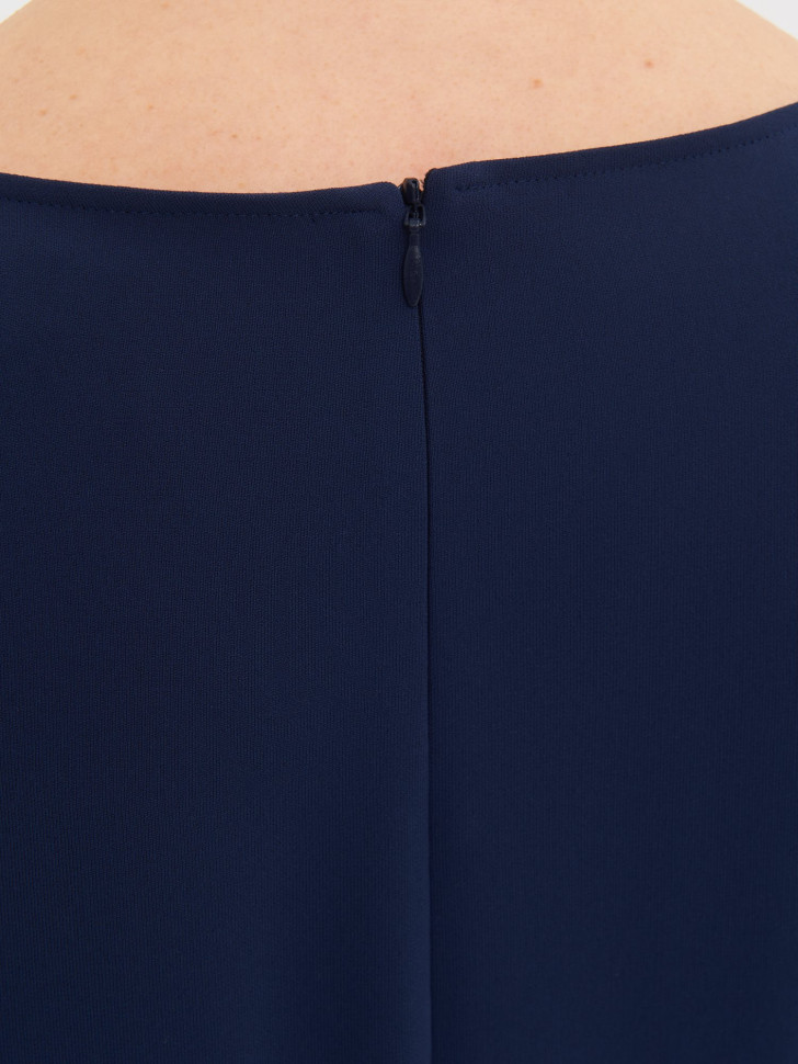 Платье кокон из костюмной ткани