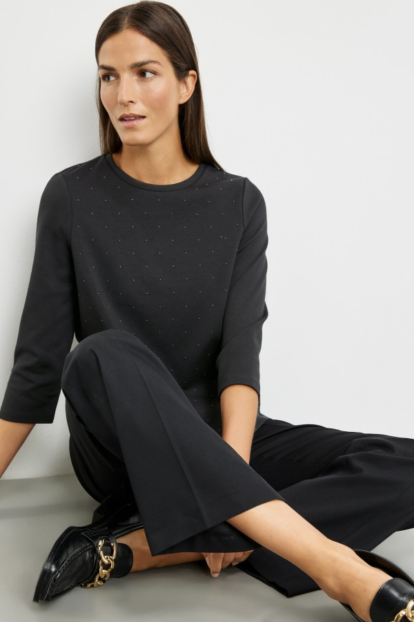 Свитшот со стразами