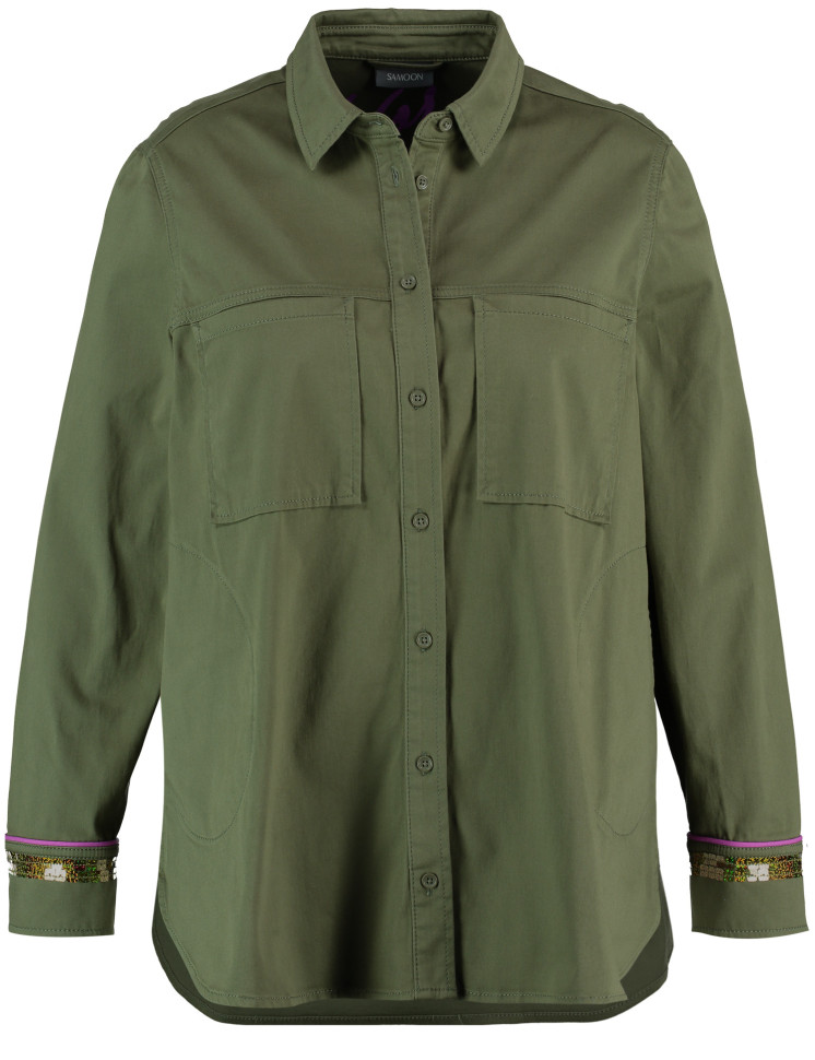 Рубашка в стиле милитари