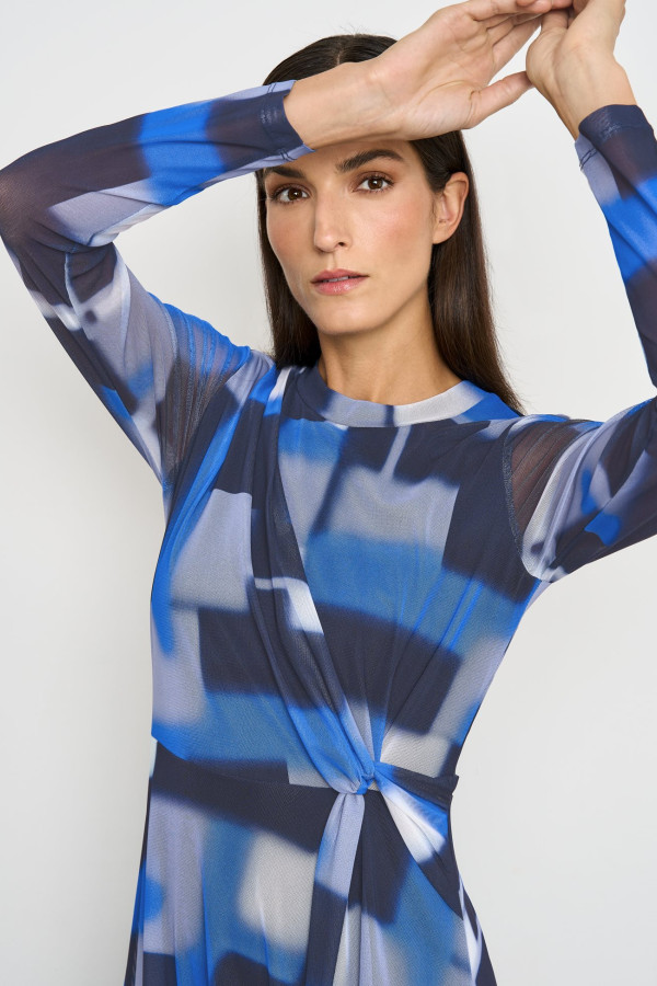 Платье-макси с имитацией запаха