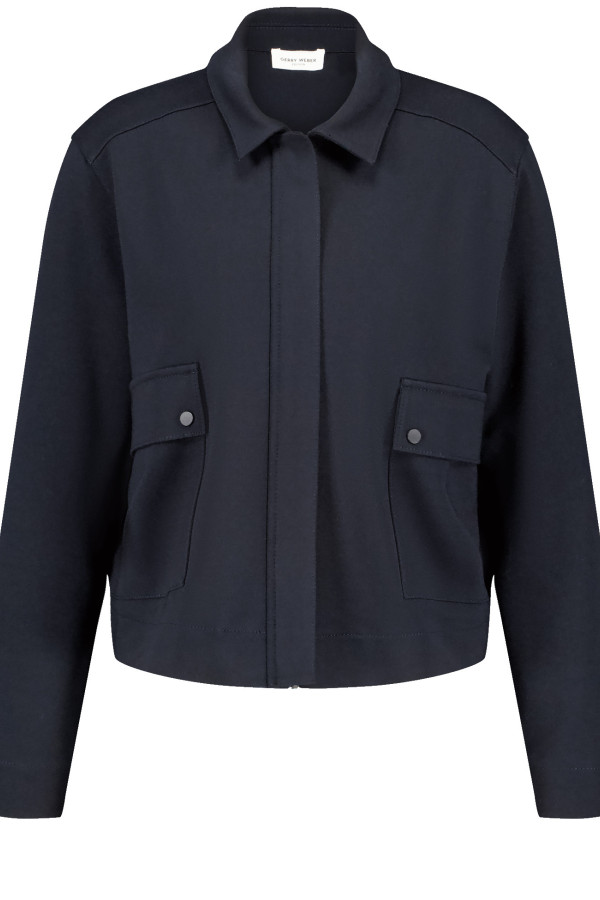 Жакет с накладными карманами