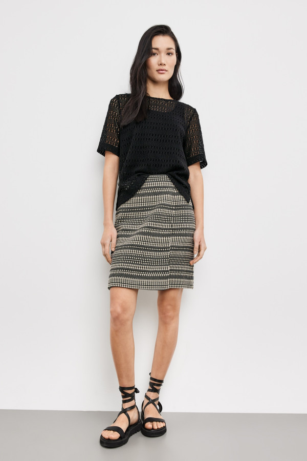 Юбка из фактурного хлопка