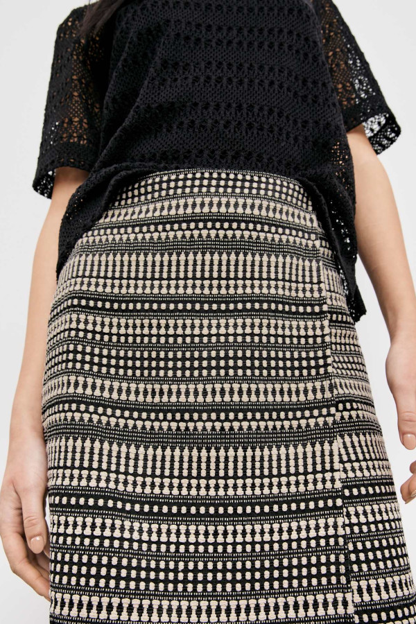 Юбка из фактурного хлопка