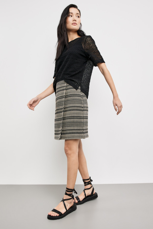 Юбка из фактурного хлопка