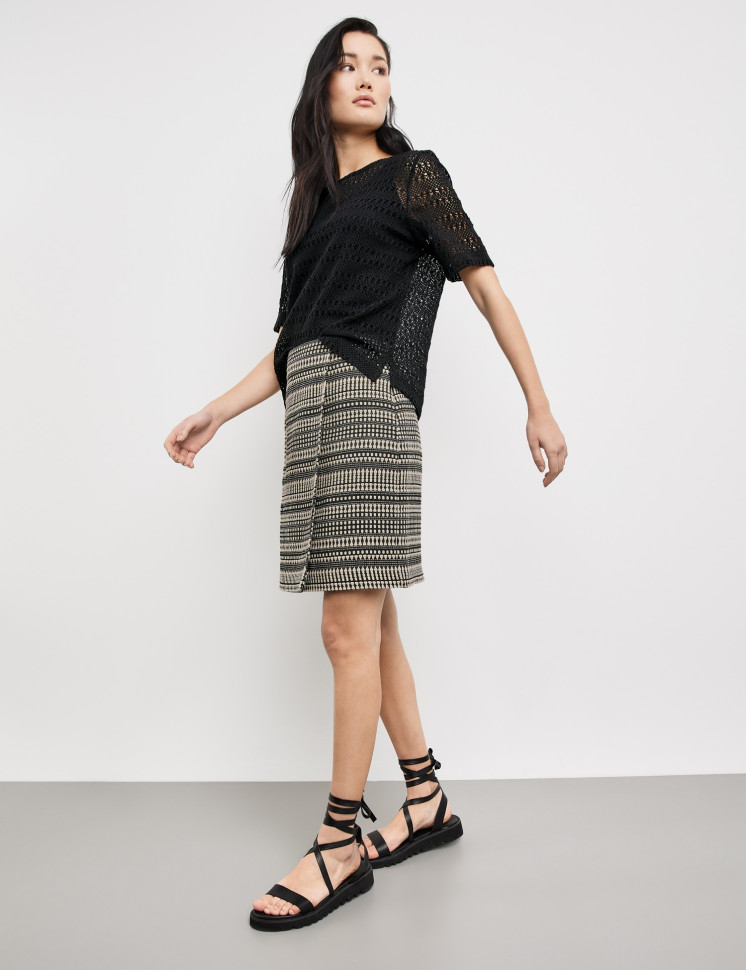 Юбка из фактурного хлопка