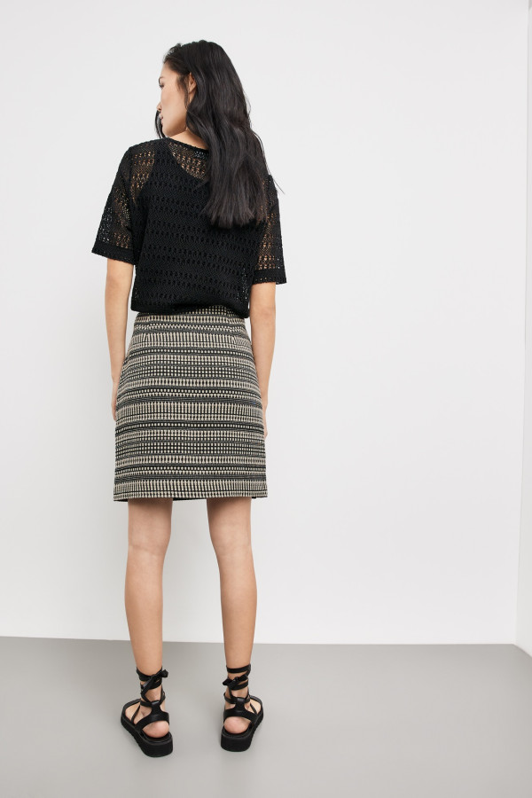 Юбка из фактурного хлопка