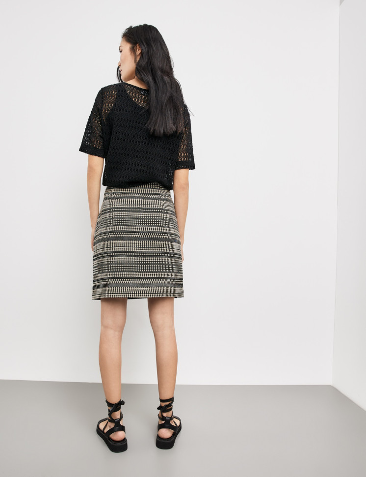 Юбка из фактурного хлопка