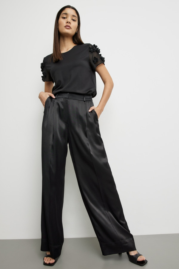 Брюки широкие