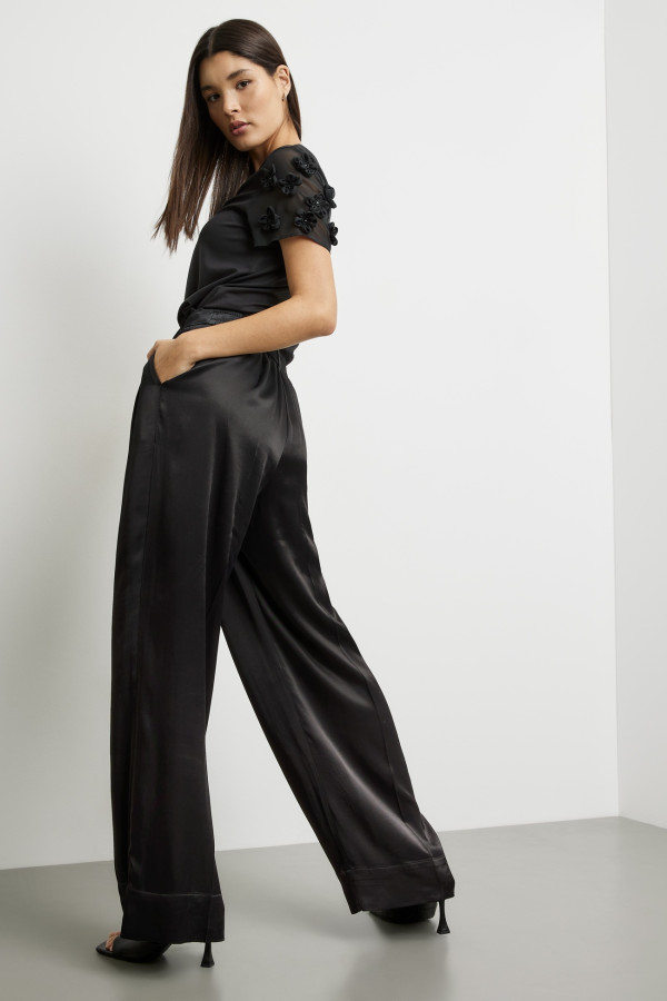 Брюки широкие