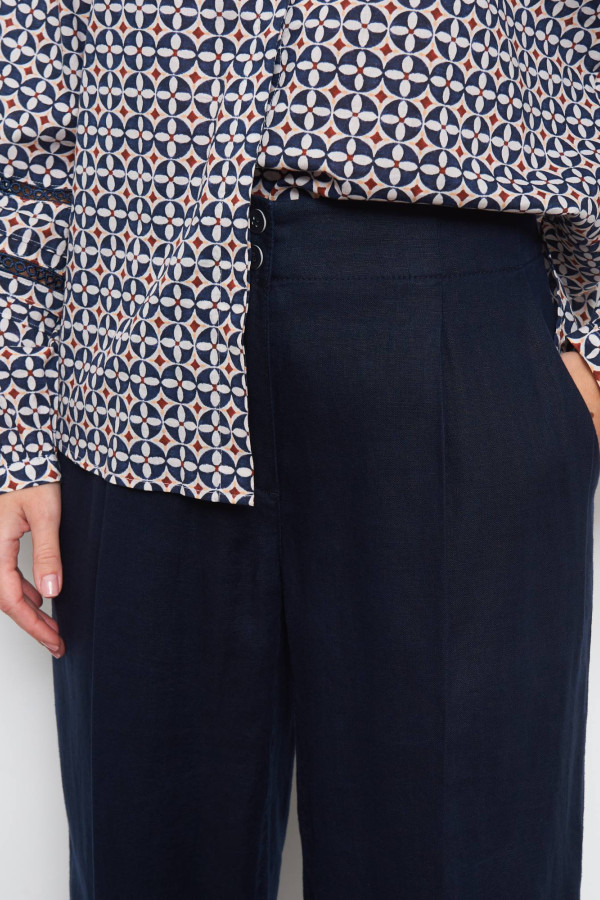 Брюки изо льна