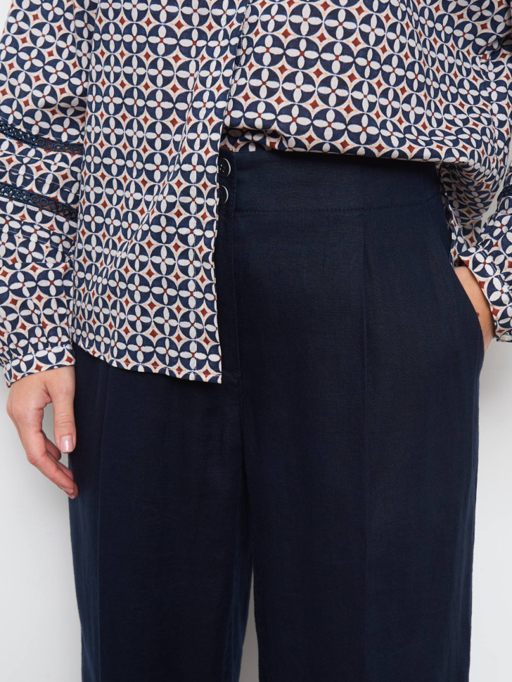 Брюки изо льна