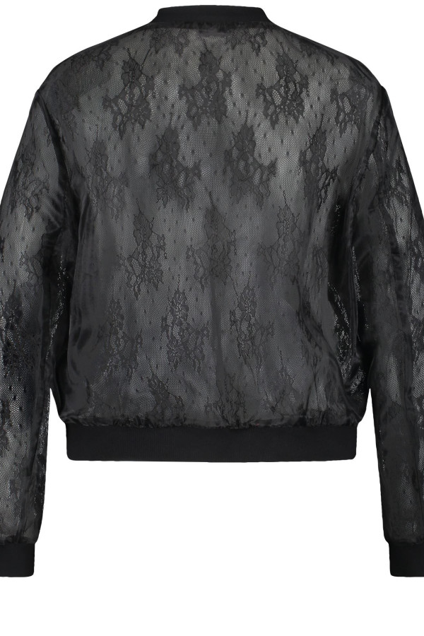 Бомбер из прозрачной ткани