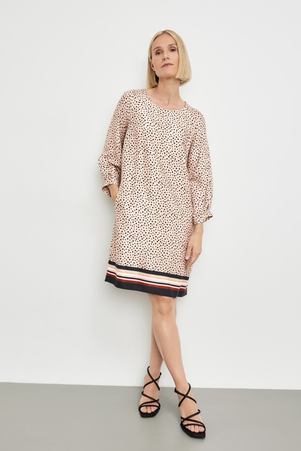 Платье мини в горох