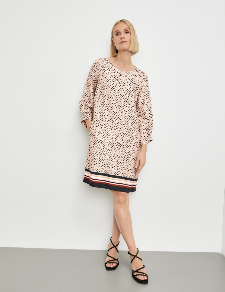 Платье мини в горох