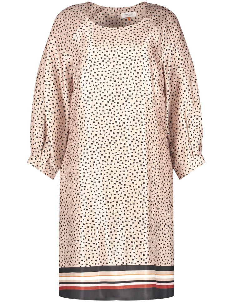 Платье мини в горох