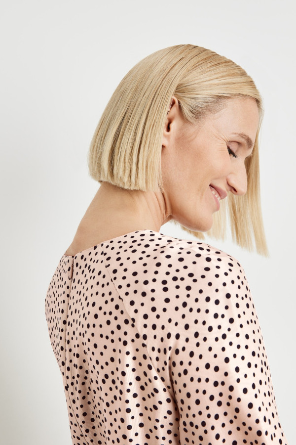 Платье мини в горох