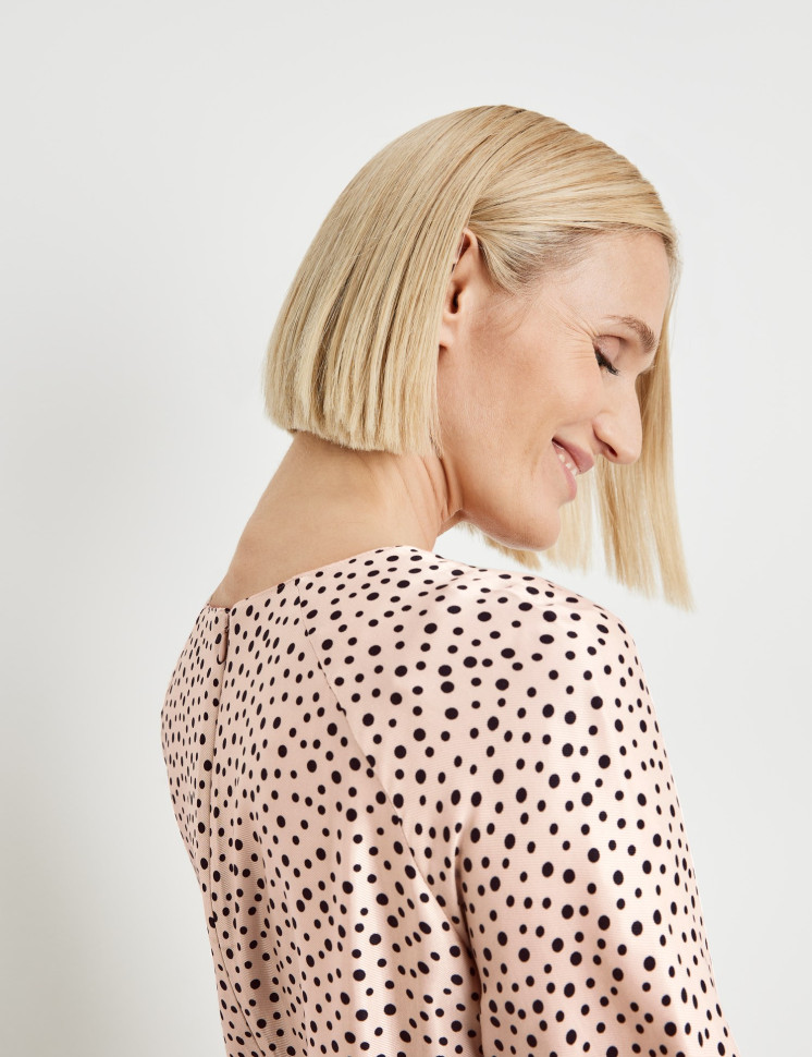 Платье мини в горох