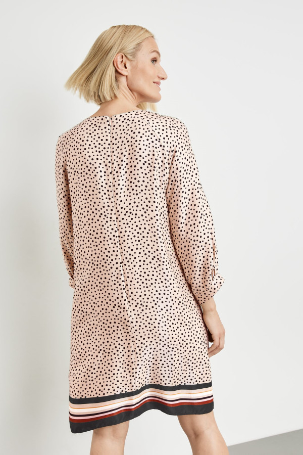 Платье мини в горох