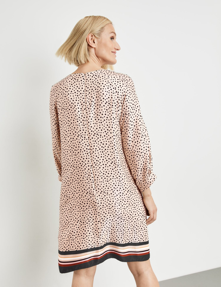 Платье мини в горох