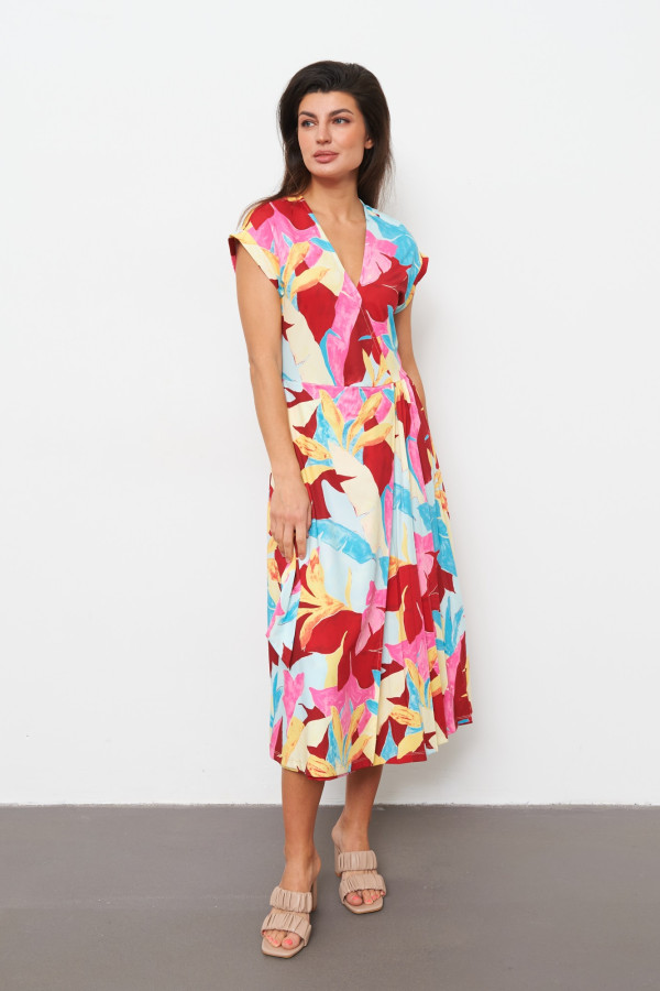 Платье с цветочным принтом