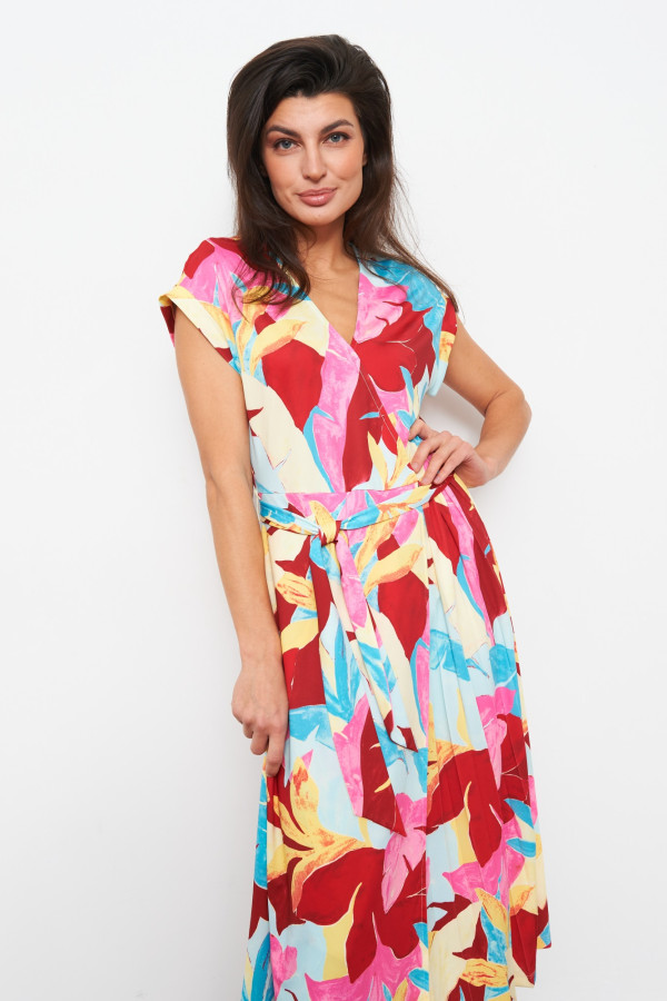 Платье с цветочным принтом