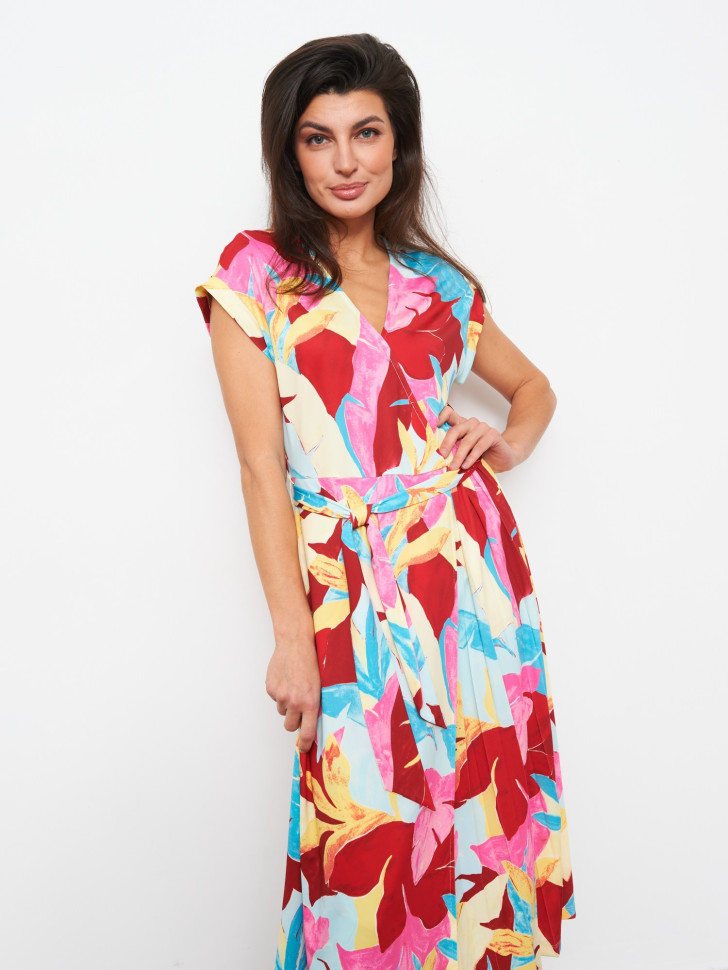 Платье с цветочным принтом