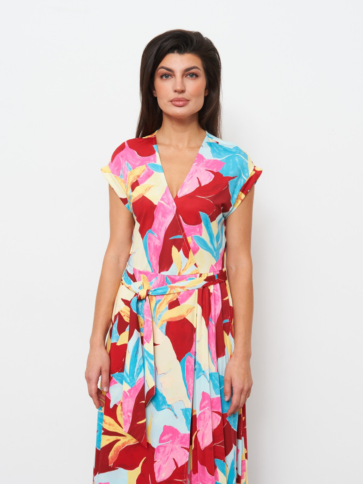 Платье с цветочным принтом