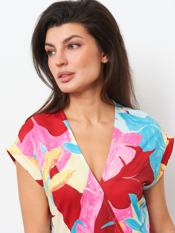 Платье с цветочным принтом