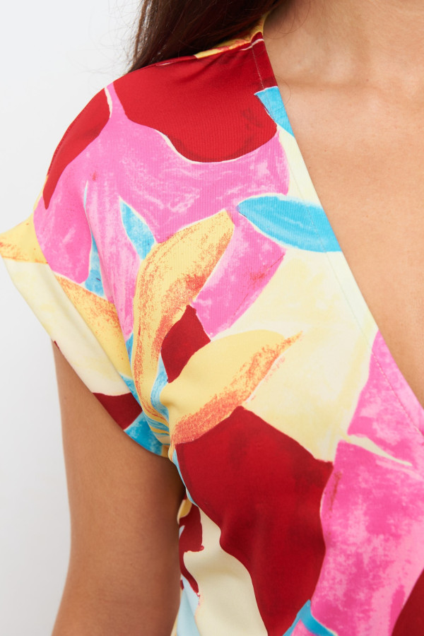 Платье с цветочным принтом