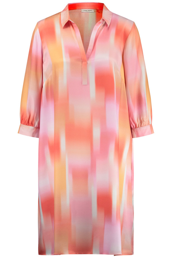 Платье с акварельным принтом