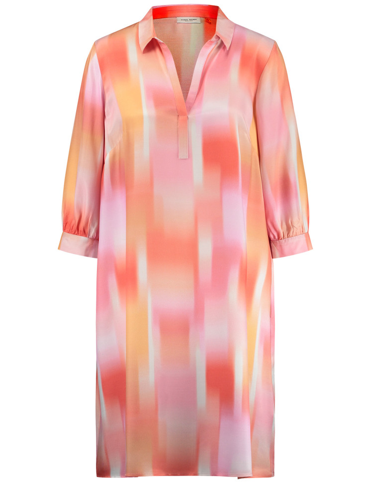 Платье с акварельным принтом