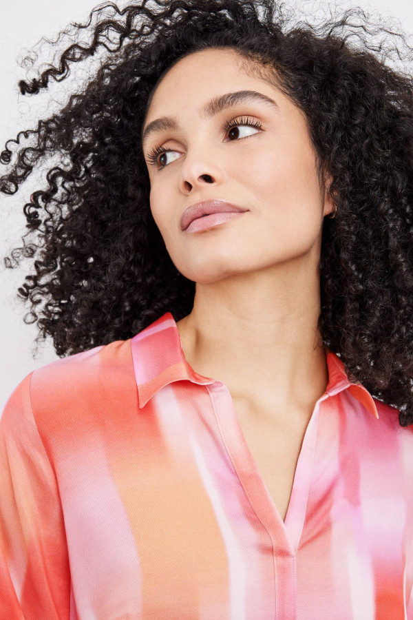 Платье с акварельным принтом