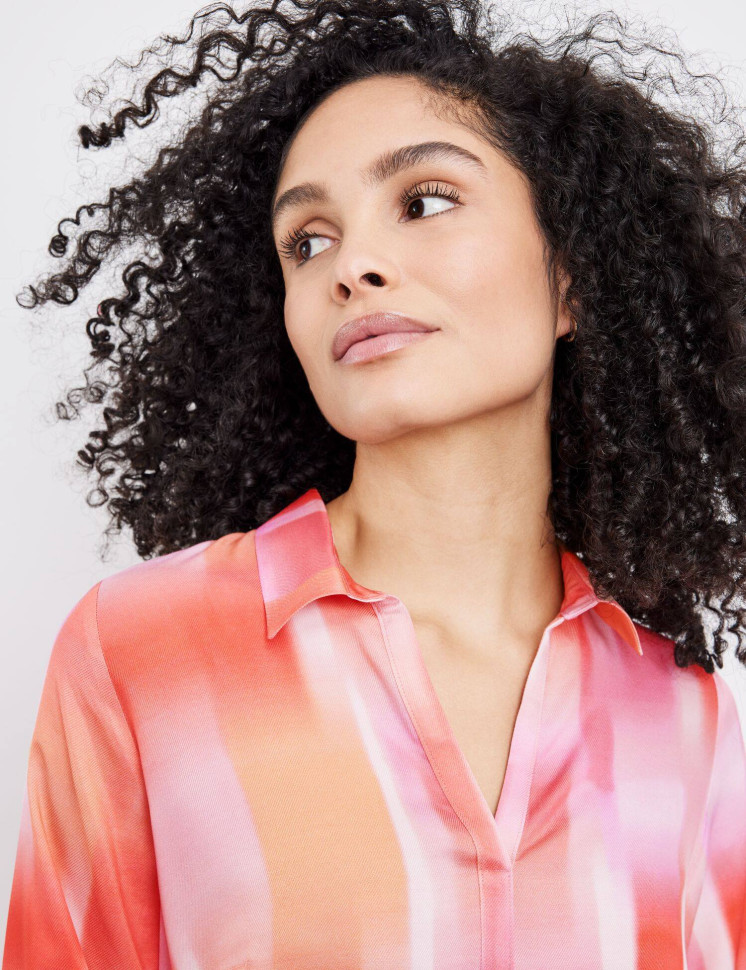 Платье с акварельным принтом