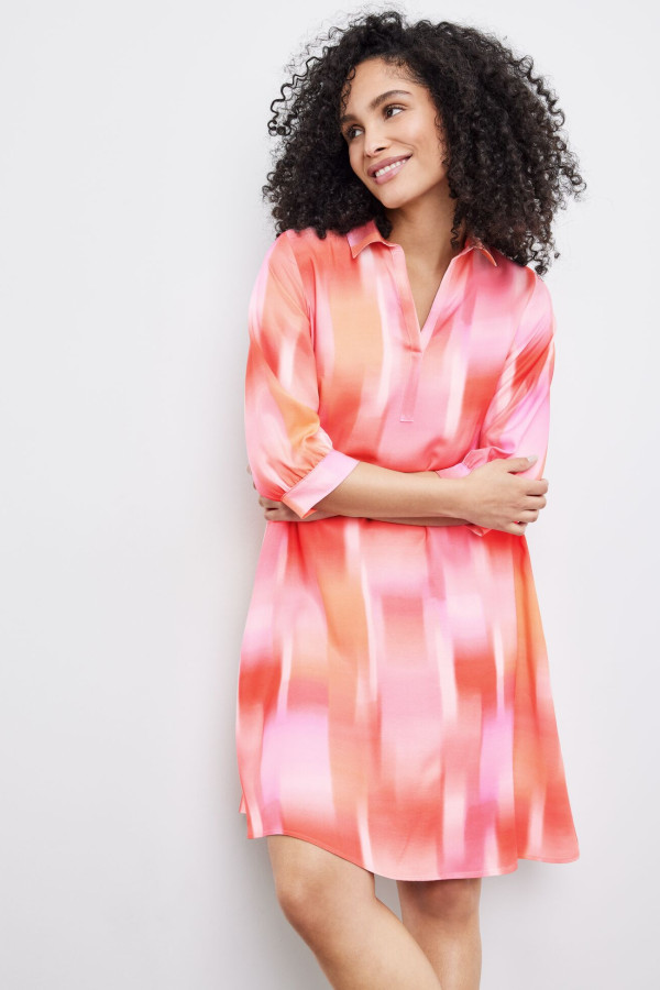 Платье с акварельным принтом