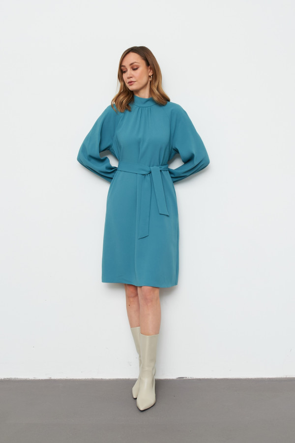 Платье миди из костюмной ткани