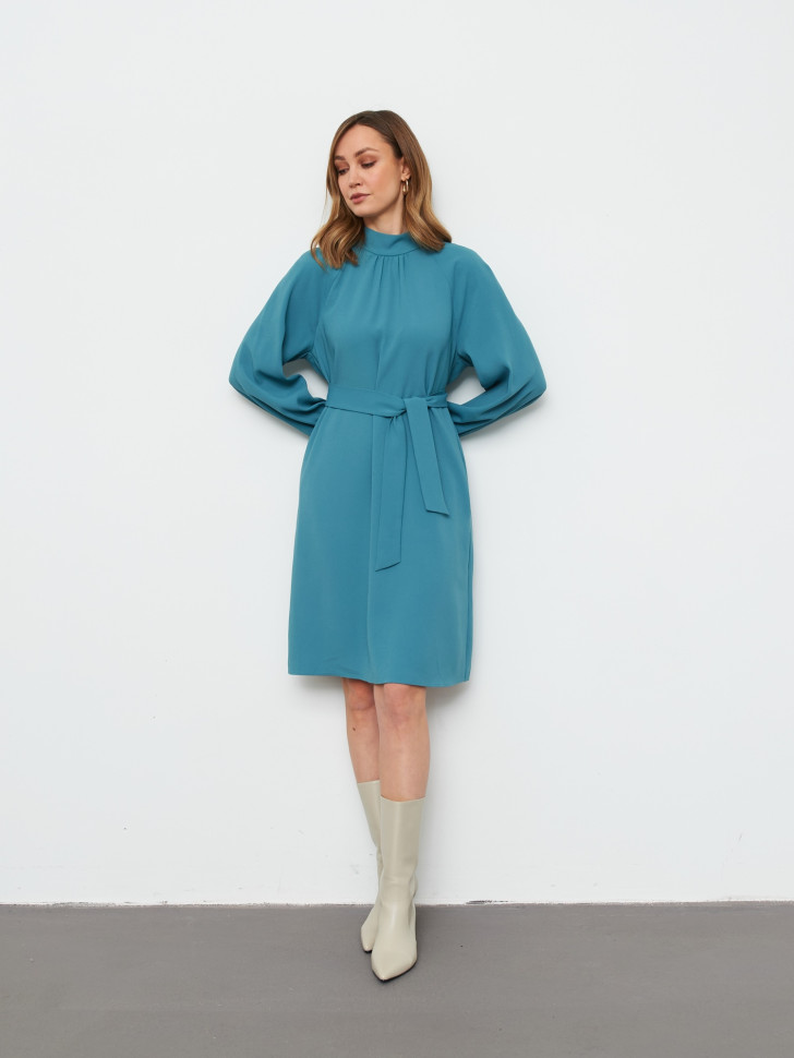 Платье миди из костюмной ткани