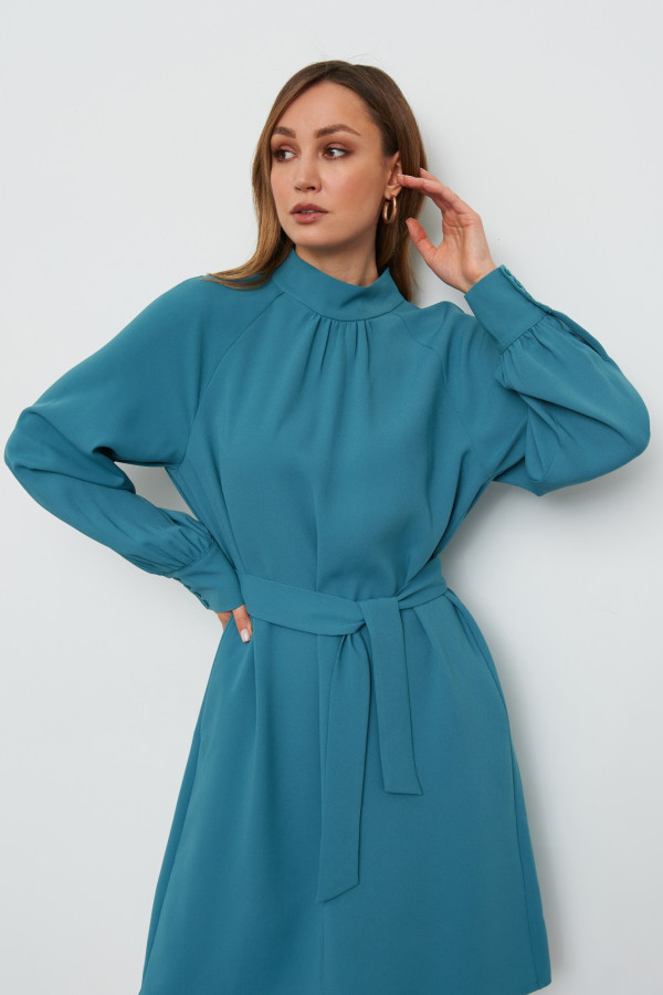 Платье миди из костюмной ткани