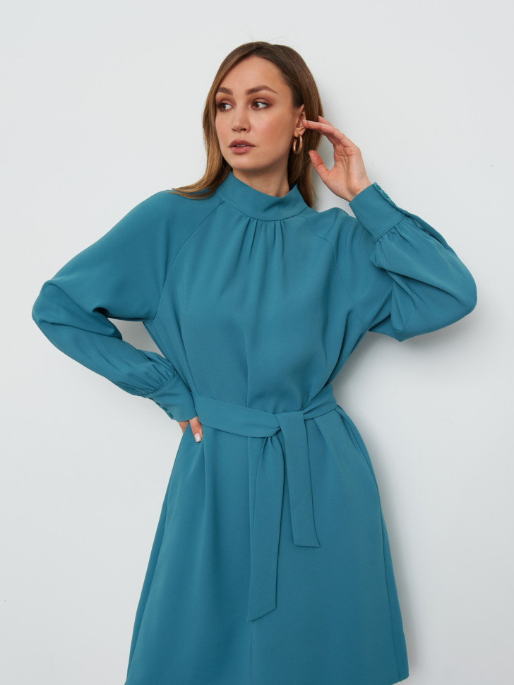 Платье миди из костюмной ткани