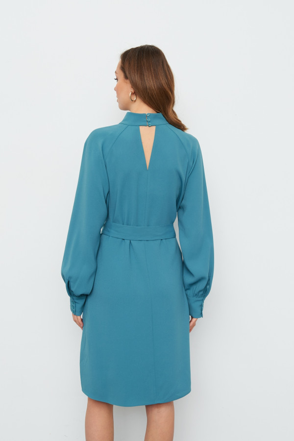 Платье миди из костюмной ткани