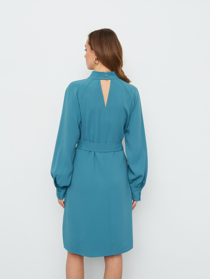 Платье миди из костюмной ткани