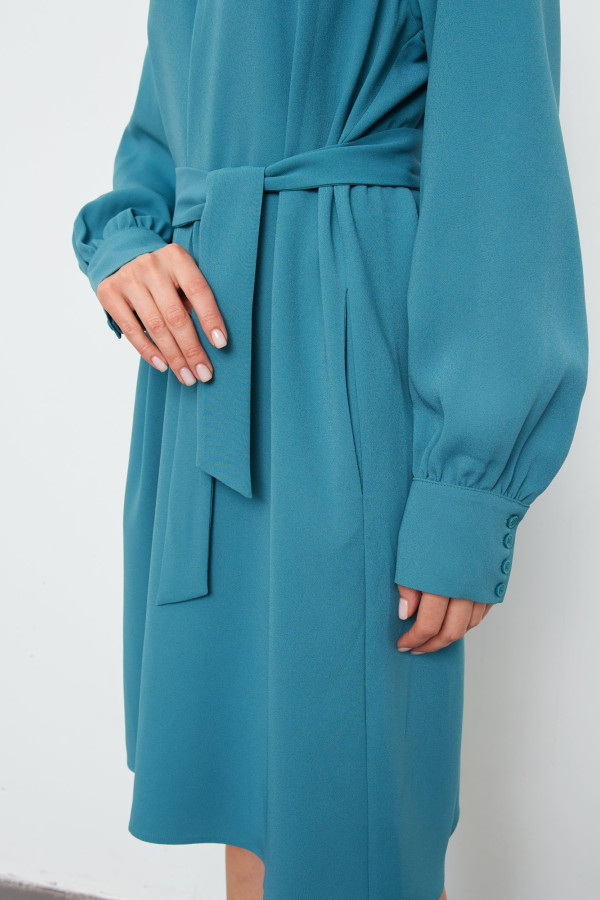 Платье миди из костюмной ткани