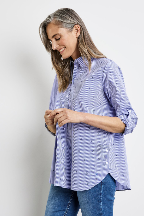 Рубашка удлиненная