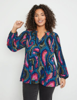 Блузка из плиссированной ткани