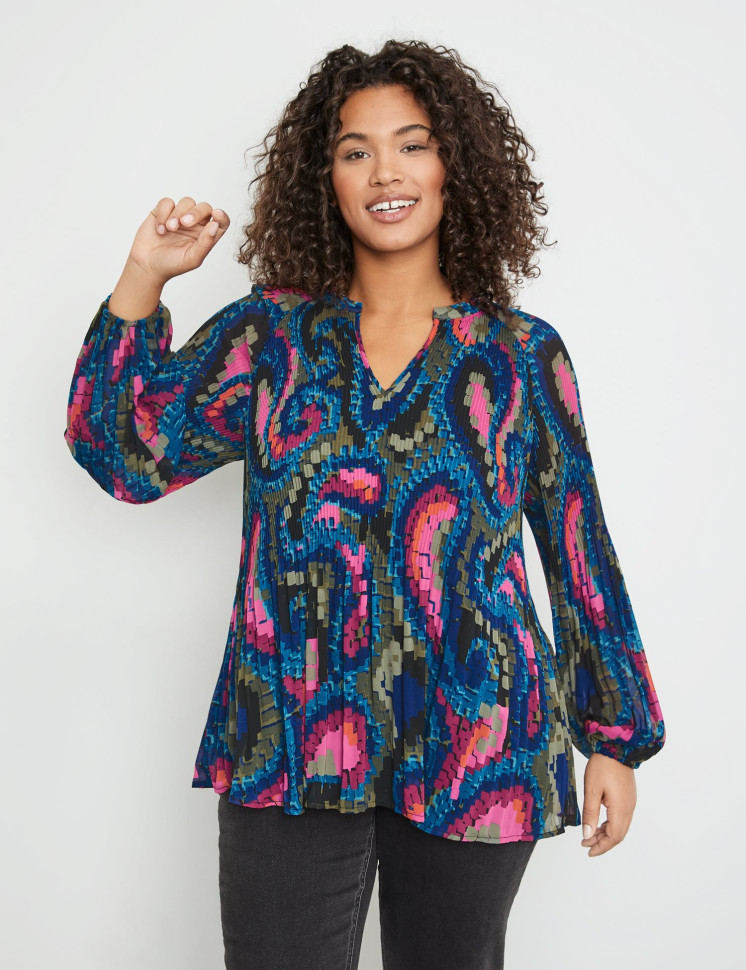 Блузка из плиссированной ткани