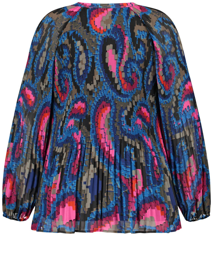 Блузка из плиссированной ткани