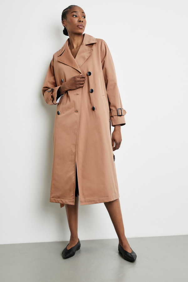 Тренч двубортный