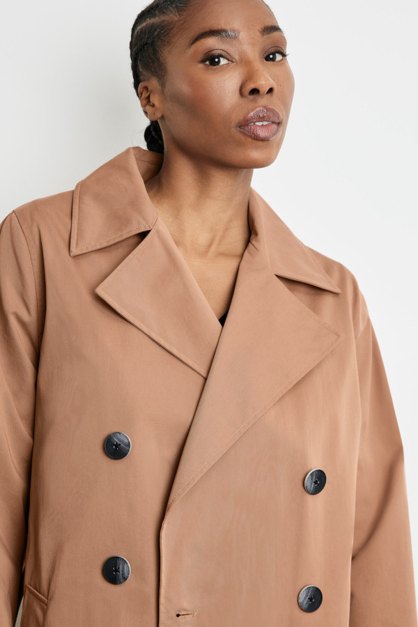 Тренч двубортный