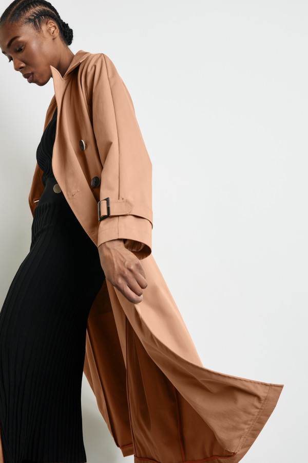 Тренч двубортный