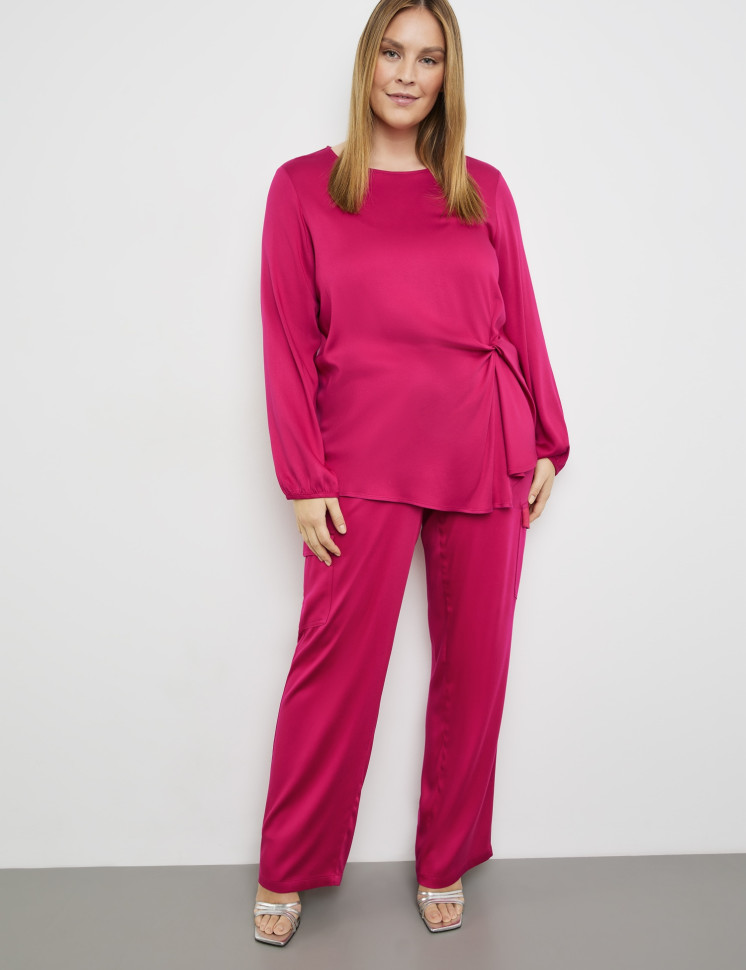 Блузка с драпировкой