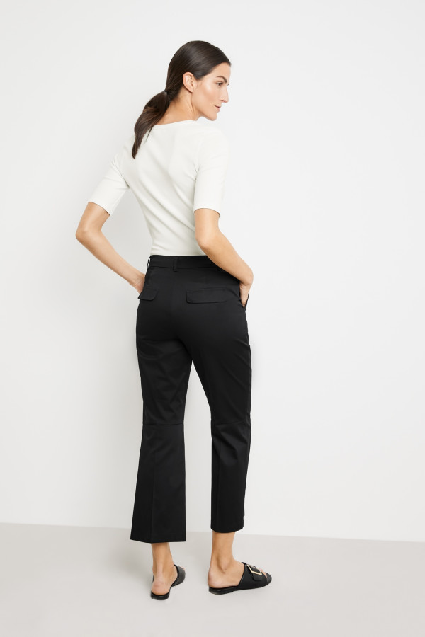 Брюки клеш укороченные